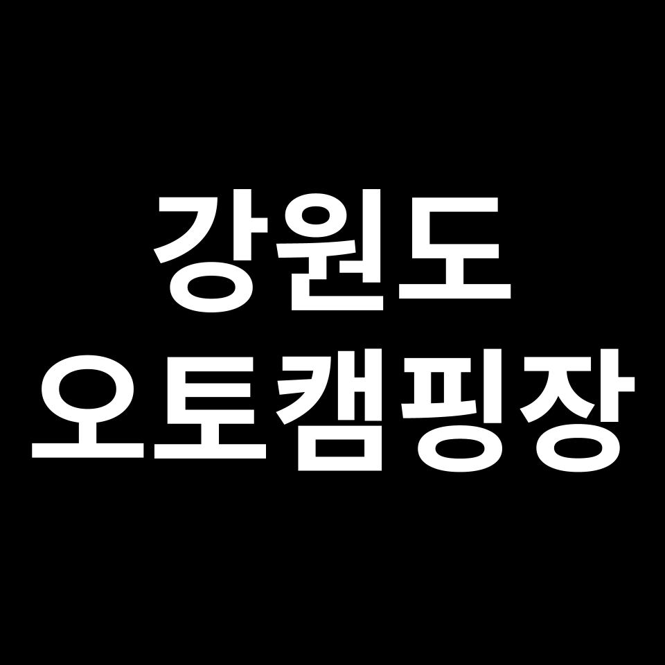 강원도 오토캠핑장 TOP 5 | 갈천, 양양한스, 송지호, 석산계곡 등