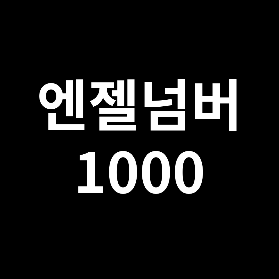 엔젤넘버 1000