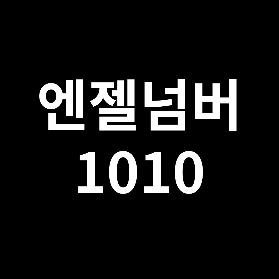 엔젤넘버 1010