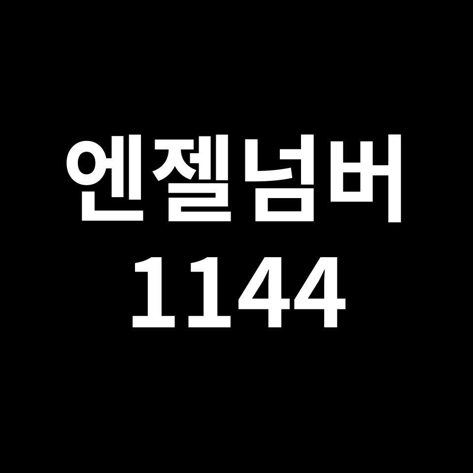 엔젤넘버 1144