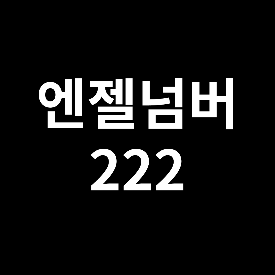 엔젤넘버 222