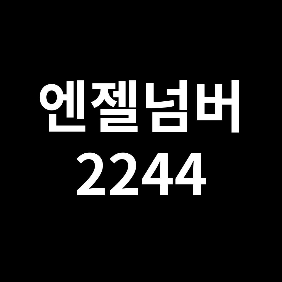 엔젤넘버 2244