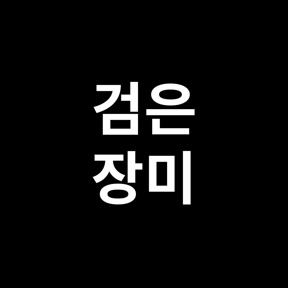 검은 장미 꽃말 썸네일