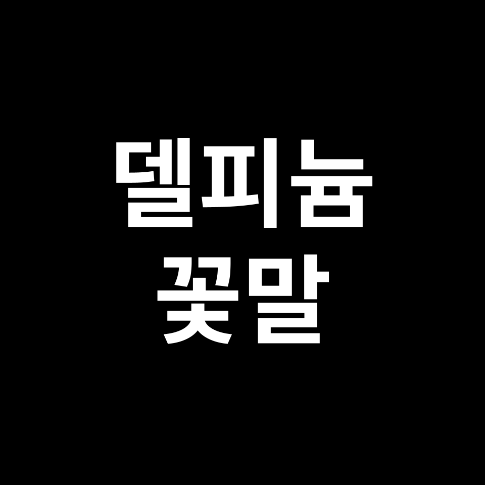 델피늄 꽃말 썸네일