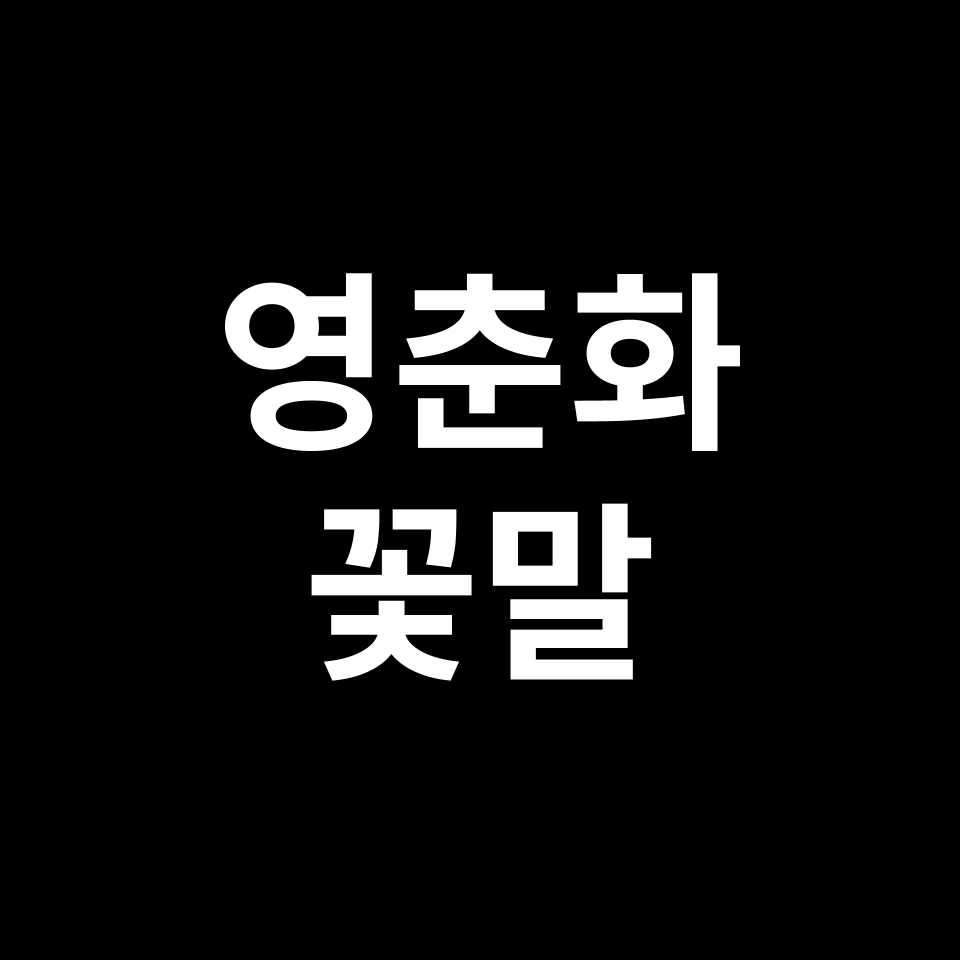 영춘화 꽃말 썸네일