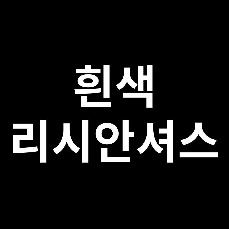 흰색 리시안셔스 꽃말 썸네일